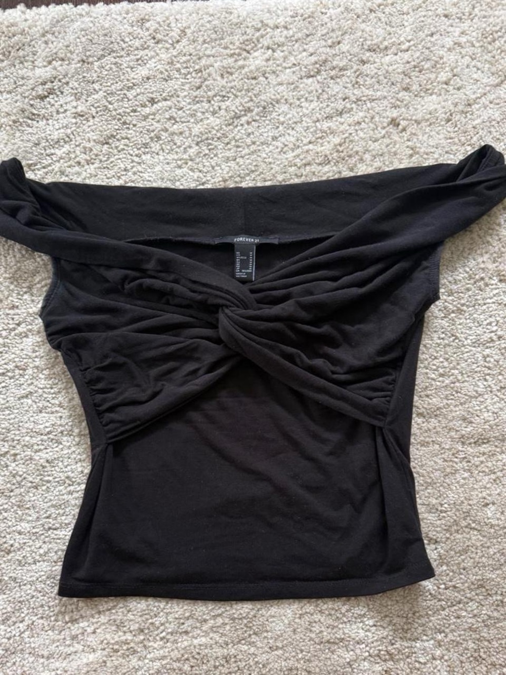 Forever 21 black off the shoulder top